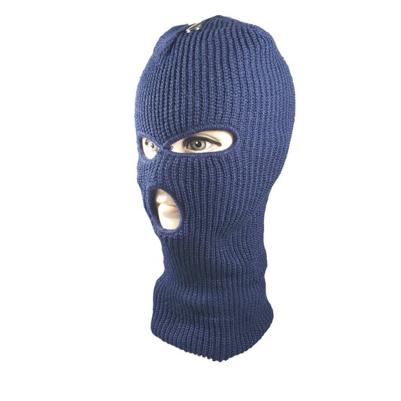 Winter Clearance Sale 2 FOR $15.00 Navy 3 Hole Winter Ski Face Mask - Picture 4 of 4